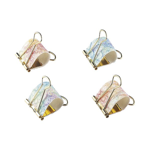 BINDER CLIPS TECIDO TRIS HOLIC CART 4UN