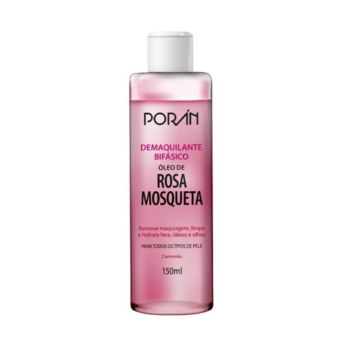 Demaquilante Bifásico Rosa Mosqueta - Porán