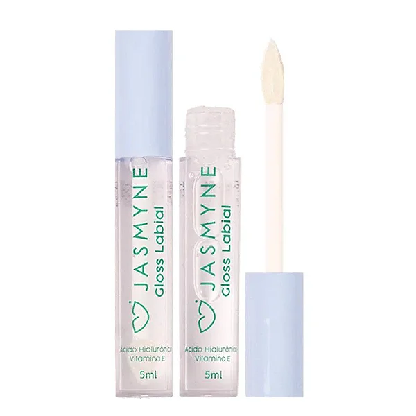 Gloss labial Incolor com Ácido Hialurônico e Vitamina E - Jasmyne