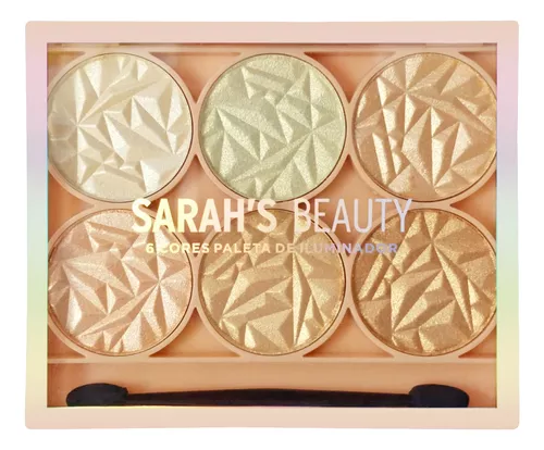 Paleta de Iluminador e Sombra 6 cores - Sarah’s Beauty