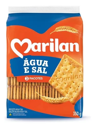 BISCOITO BOLACHA ÁGUA E SAL MARILAN 350G