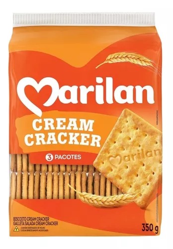 BISCOITO BOLACHA CREAM CRACKER 350G MARILAN