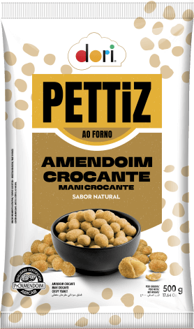 AMENDOIM CROCANTE NATURAL PETTIZ 500G DORI