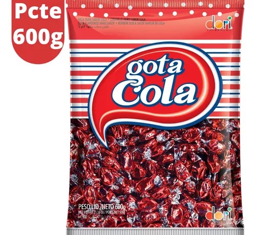 BALA DURA GOTA DE COLA 600G DORI