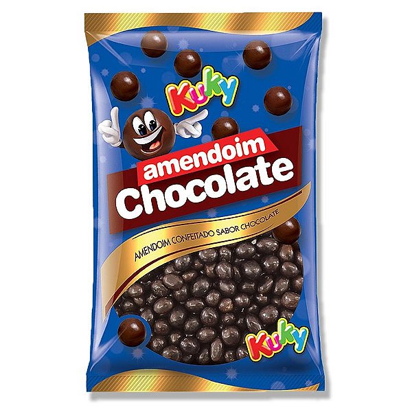 AMENDOIM CONFEITADO CHOCOLATE 400G KUKY