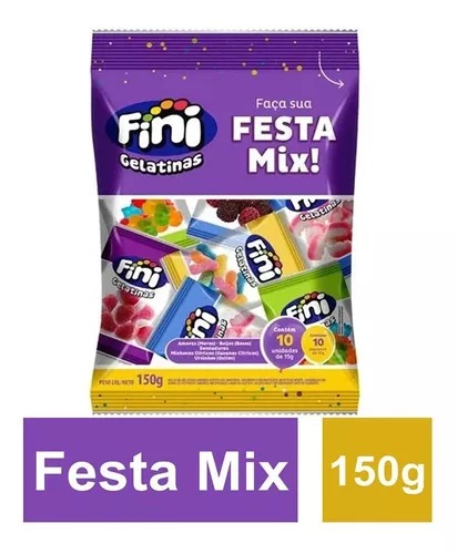 FINI MIX FESTA 10 PACOTES COM 15G CADA