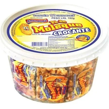 POTE PÉ DE MOLEQUE 192G 12UN AMENDUPÃ