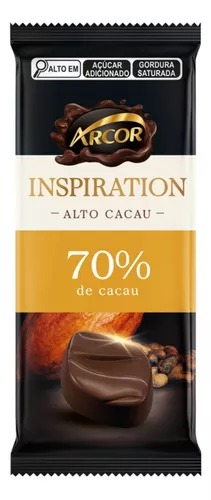 BARRA DE CHOCOLATE 70% CACAU 80G ARCOR