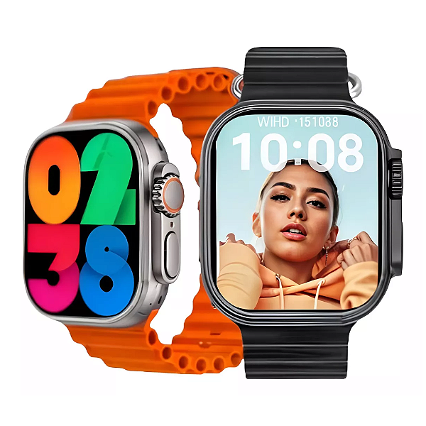 RELÓGIO SMARTWATCH W69 ULTRA SERIES 9 ANDROID IOS AMOLED NFC