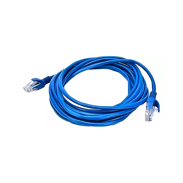 CABO DE REDE RJ45 CAT5E LAN ETHERNET INTERNET 1,5 METRO AZUL
