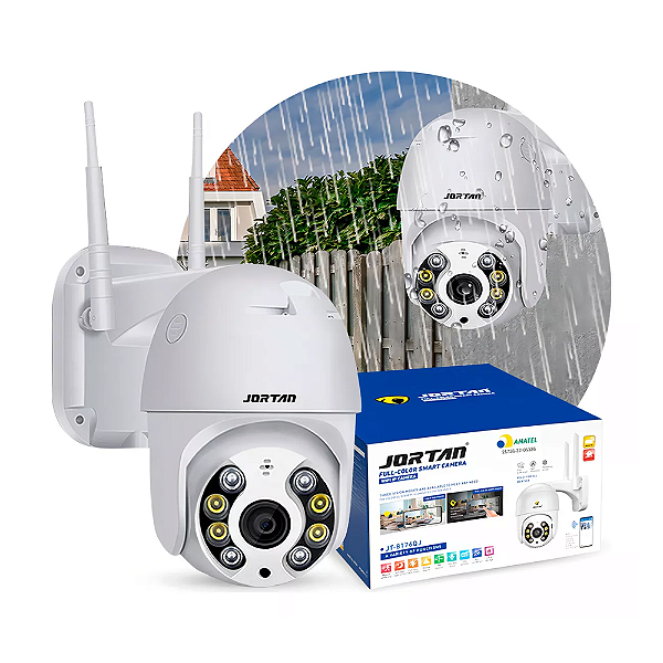 CÂMERA DE SEGURANÇA WIFI JORTAN YOOSEE SEM FIO FULL HD VISÃO NOTURNA PANORAMICA
