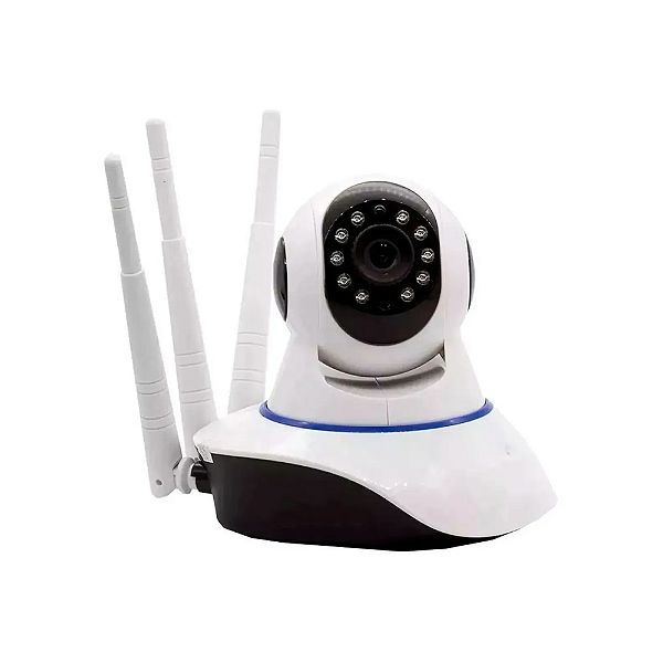CÂMERA SEGURANÇA WIFI IP FULL HD INFRAVERMELHO AUTO TRACKING COR BRANCO