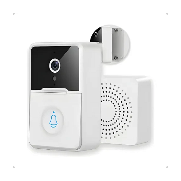 CAMPAINHA INTERFONE INTELIGENTE CAMERA E AUDIO WI-FI SEM FIO