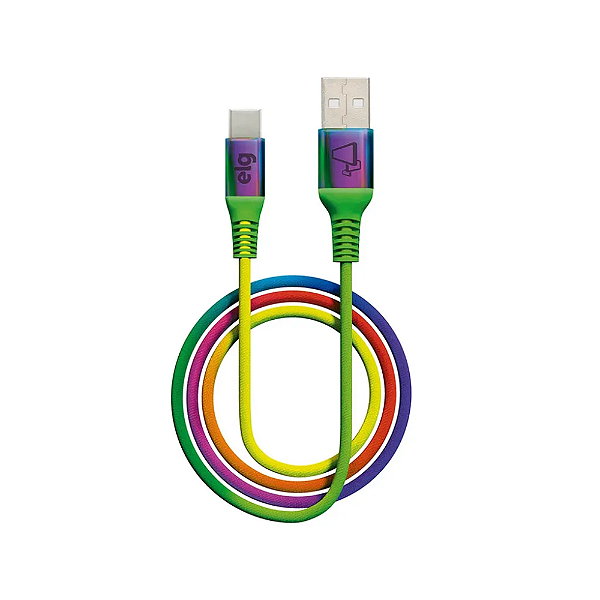 CABO USB TIPO-C RAINBO - TC10RB