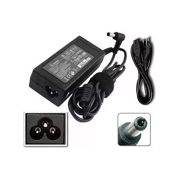 FONTE CARREGADOR NOTEBOOK POSITIVO 19V 3.42A CCE ASUS LENOVO