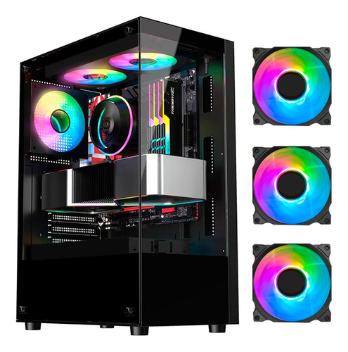 GABINETE GAMER PRETO GB1792 - HAYOM