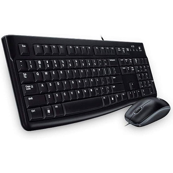 KIT TECLADO E MOUSE LOGITECH MK120 PRETO USB