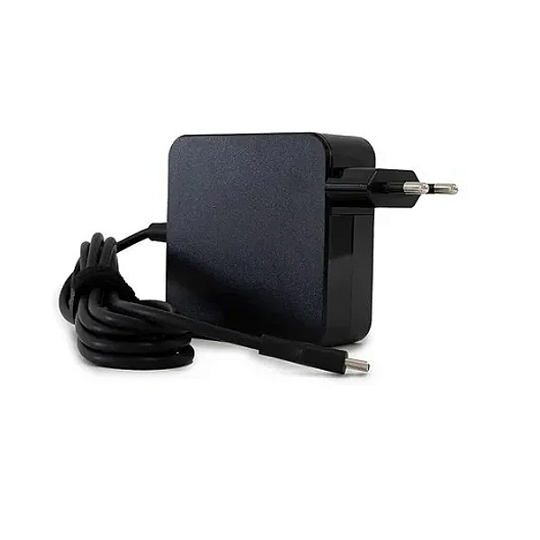 FONTE PARA NOTEBOOK LENOVO TIPO C 65W QUADRADO