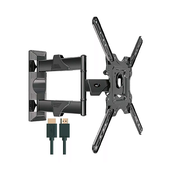 SUPORTE ARTICULADO TV 26 A 55 +CABO HDMI 2,5M MOVEV4 HDMI ELG