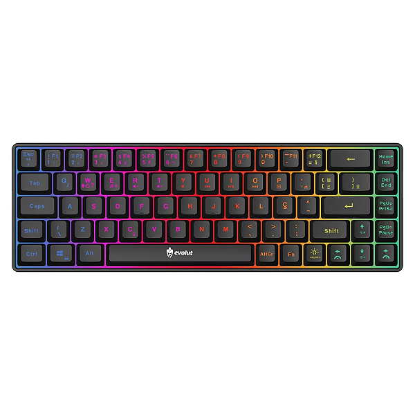 TECLADO GAMER EVOLUT FAY EG211 QWERTY