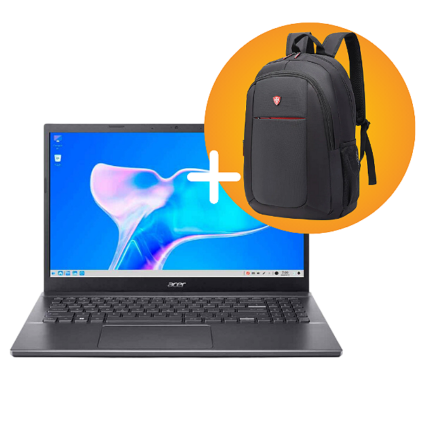 KIT NOTEBOOK ACER  A515-57-51W5 I5  RAM 8GB SSD 256 NVME COM MOCHILA E MOUSE