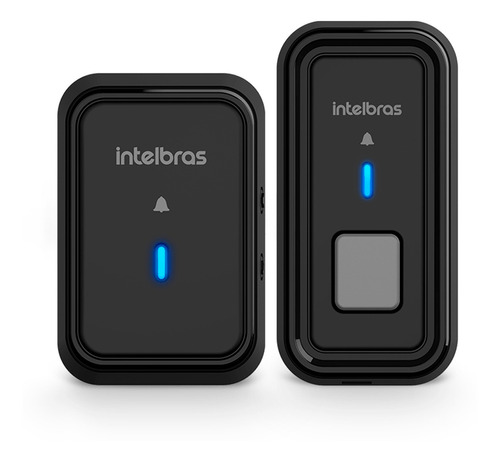 CAMPAINHA INTELBRAS SEM FIO C/ BATERIA CIB101 PRETA
