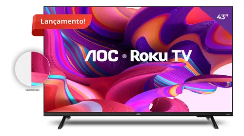 TELEVISÃO LED FHD 43 AOC-PHILPS 43S5135/78 ROKU