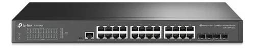 SWITCH GERENCIÁVEL GIGABIT 24 PORTAS 4 SLOTS SFP TP-LINK