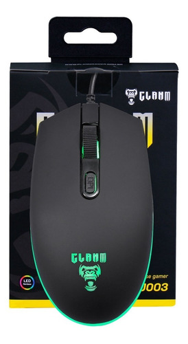 MOUSE GAMER RUKOR - 3600DPI - CLANM