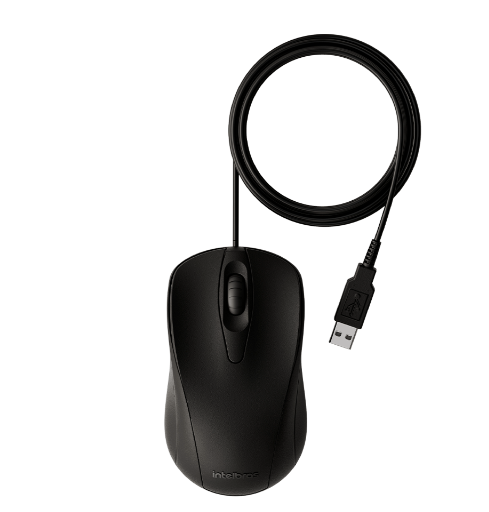 MOUSE C/FIO USB INTELBRAS MCI10 PRETO