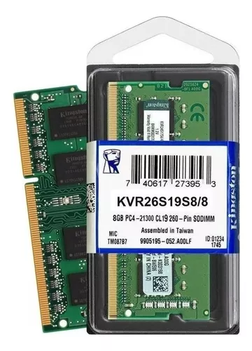 MEMÓRIA DDR4 8GB 2666MHZ KINGSTON - NOTEBOOK