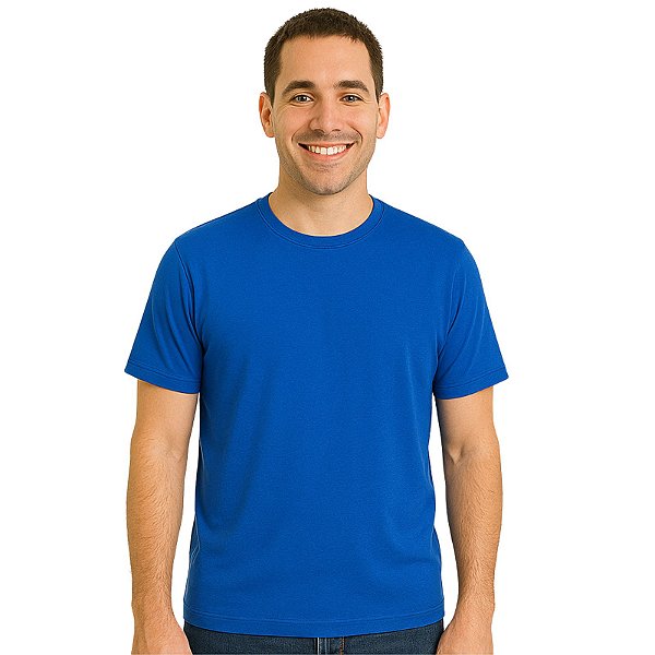 Camiseta Masculina Malha Fria PV Azul Royal