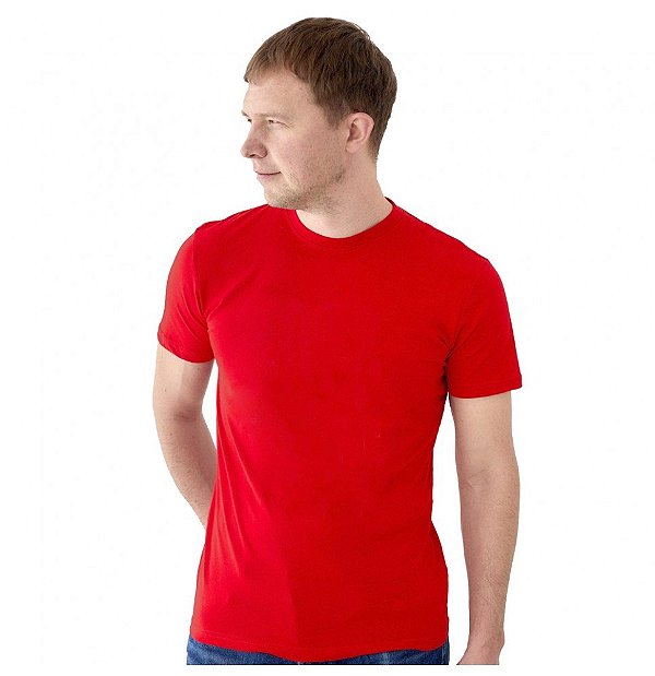 Camiseta Masculina Malha Fria PV Vermelho