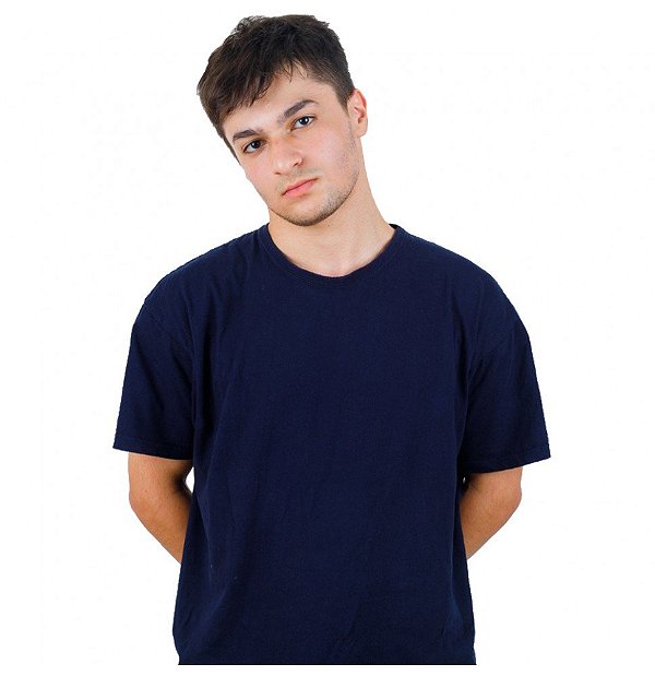 Camiseta Masculina Malha Fria PV Azul Marinho