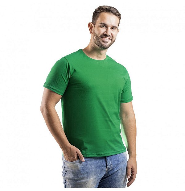 Camiseta Algodão Premium Verde Bandeira