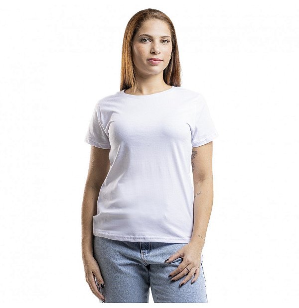 Baby Look Algodão Branca Premium Basic