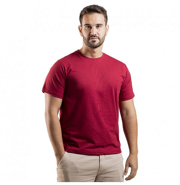 Camiseta Algodão Premium Vinho