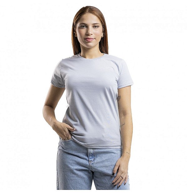 Baby Look Algodão Prata Premium Basic