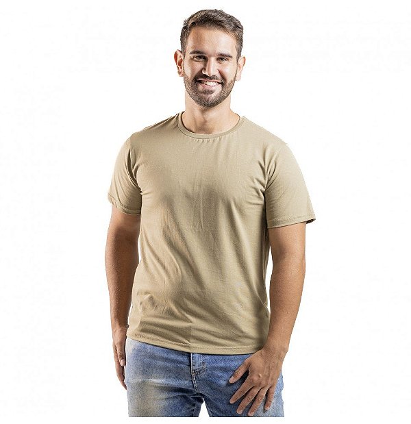 Camiseta Algodão Premium Kaki