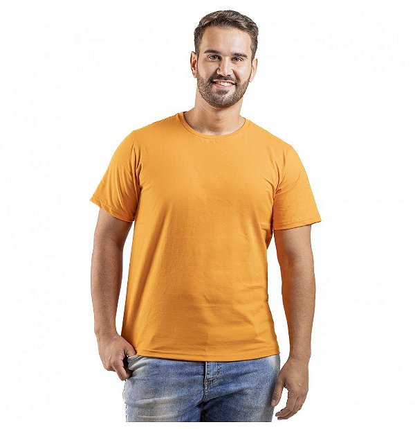 Camiseta Algodão Premium Laranja