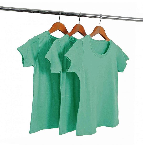 Kit 3 Baby Look Algodão Laguna Premium Basic