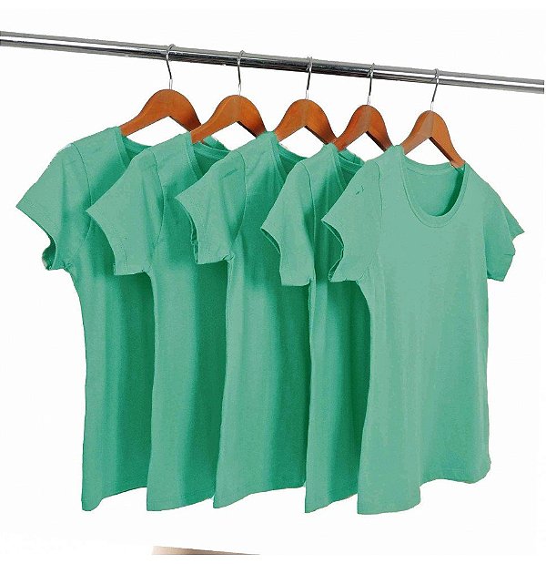 Kit 5 Baby Look Algodão Laguna Premium Basic