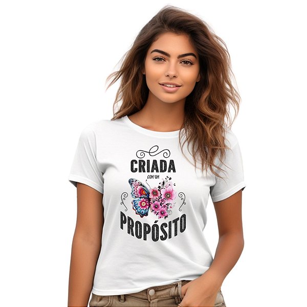 Camiseta Criada com um Proposito