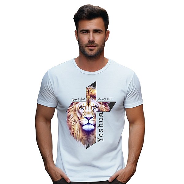 Camiseta Leão de Judá Cruz