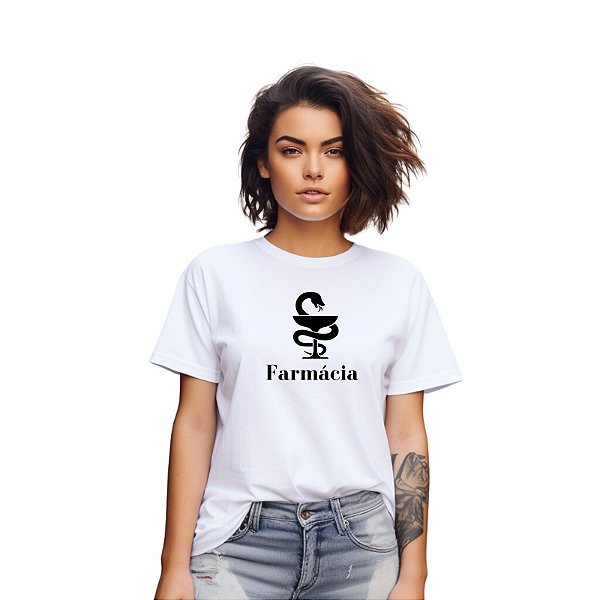 Camiseta Profissão ou Curso de Farmácia