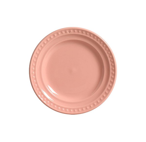 Prato sobremesa relevado rosé Easter Flower - candy color