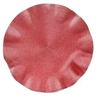 Lugar americano vermelho com babado