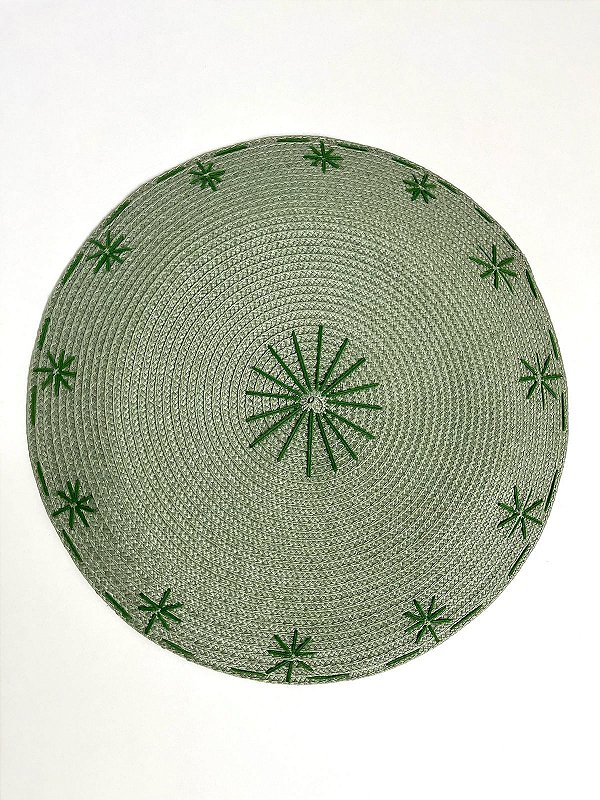 Lugar americano bordado - verde