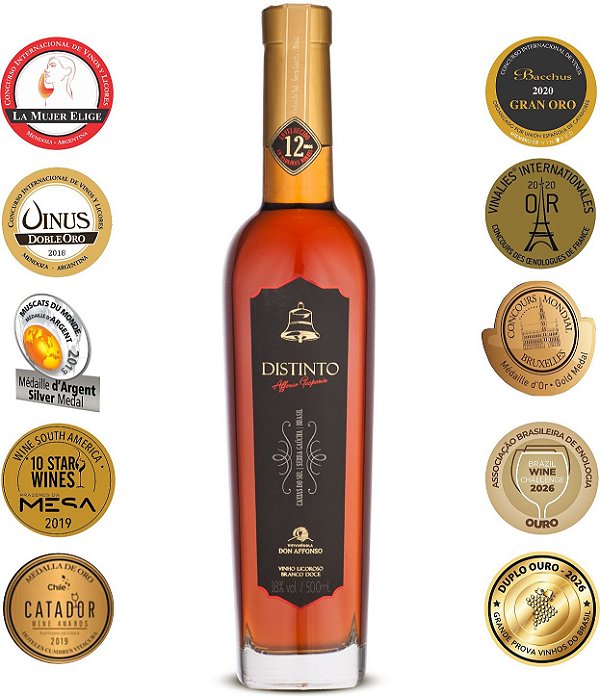 Vinho Licoroso Distinto Affonso Gasparin - 12 anos