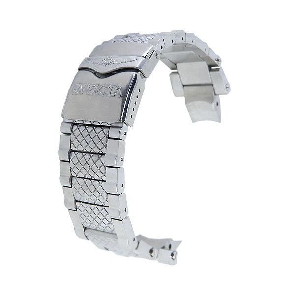 Pulseira para Relógio Compatível com Invicta Subaqua Noma 3 Prata Aço Inoxidável